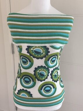 **LEGIT ** Vintage look Made in South Africa Vibrant Knit Top .